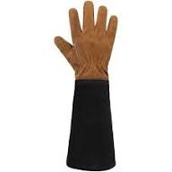 Heavy Duty Leather Gardening Gloves with Long Sleeve Cuff